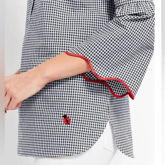 Talbots The Opra Magazine Collection Checkered Top. Size XL - Picture 2 of 13